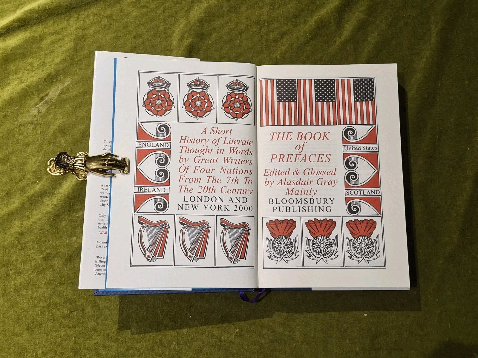 The Book of Prefaces - Alasdair Gray SIGNED Bloomsbury 2000 1st HB DJ6