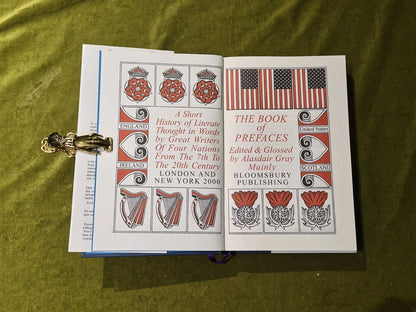 The Book of Prefaces - Alasdair Gray SIGNED Bloomsbury 2000 1st HB DJ6