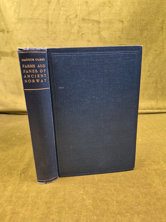 Farms and Fanes of Ancient Norway - Magnus Olsen 1928 Aschehoug HB0