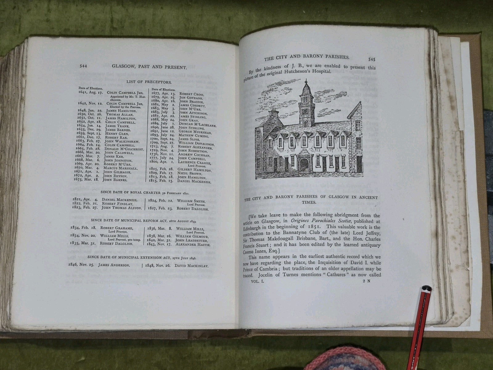 GLASGOW Past & Present - Vol 1-3 - David Robertson & Co 1884 Limited Ed. 338/5005