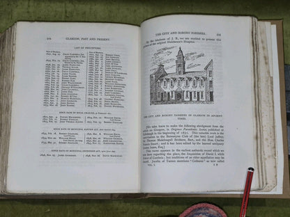 GLASGOW Past & Present - Vol 1-3 - David Robertson & Co 1884 Limited Ed. 338/5005