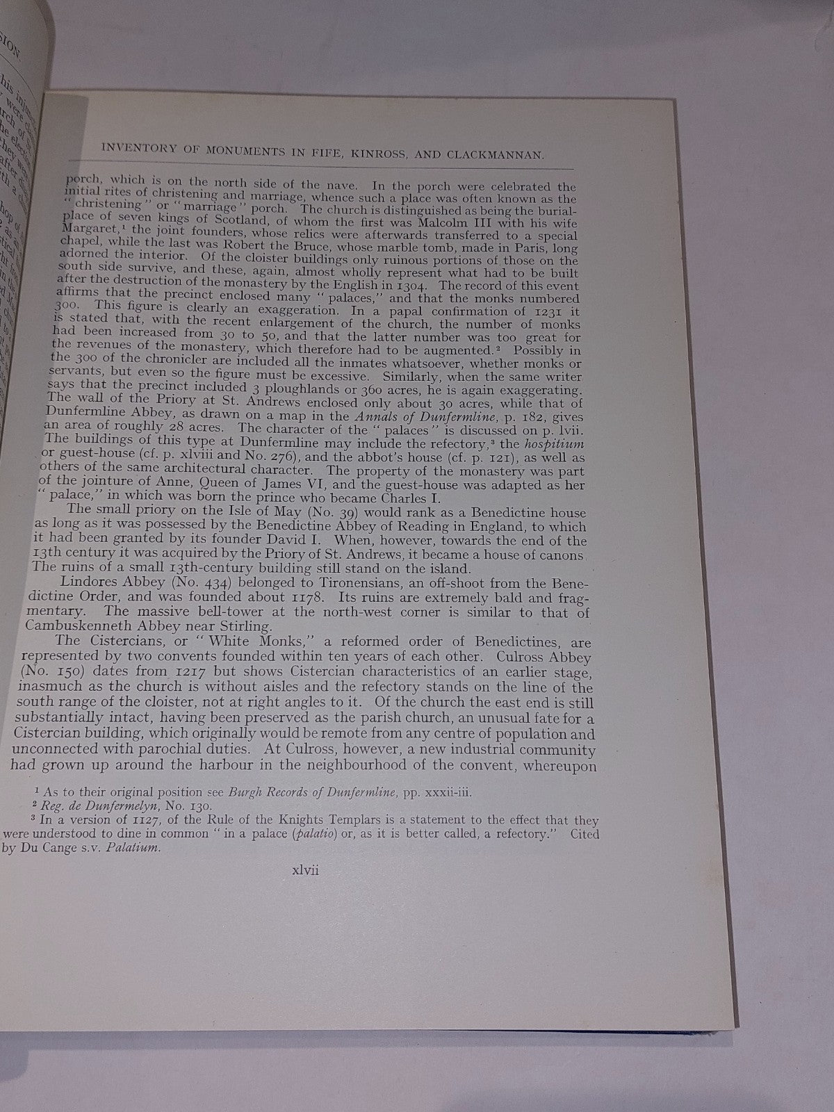 Royal Commission - 11th Report Of Monuments & Construction In Fife, Kinross 19338
