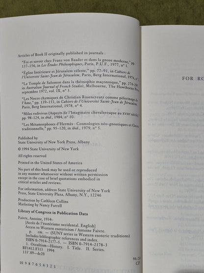 Access to Western Esotericism - Antoine Faivre [State University Of New York] Pb5
