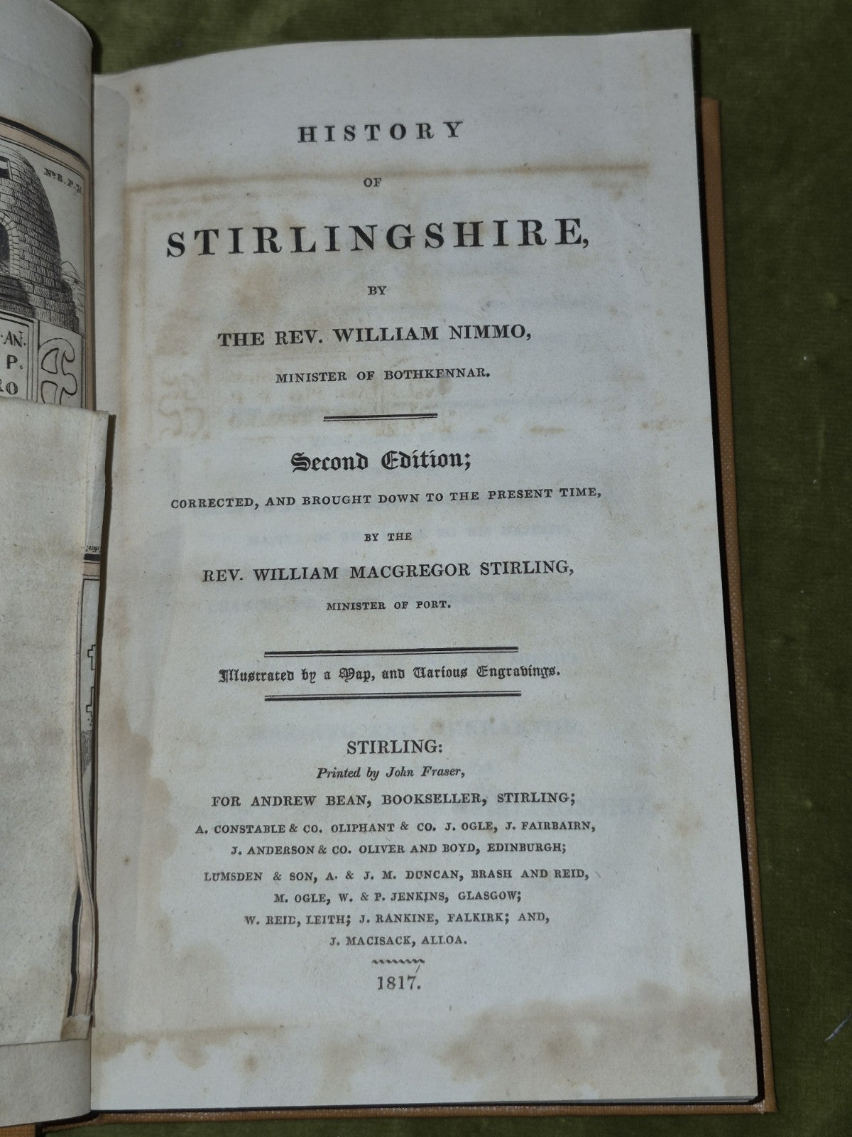2 Volume Set Of 1817 Nimmo's History of Stirlingshire By Rev W. Nimmo9