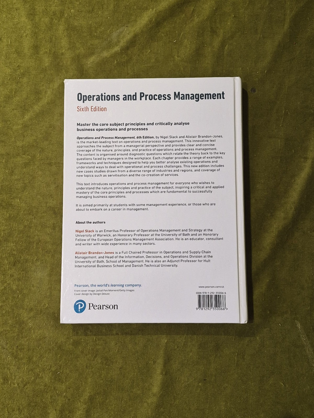 Operations & Process Management : Principles & Practice for Strategic Impact 6th1