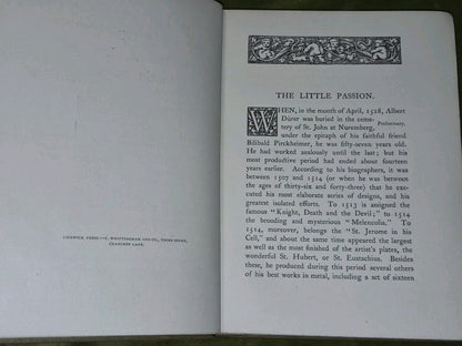 Dürer's Little Passion (1894) Austin Dobson, George Bell & Sons8