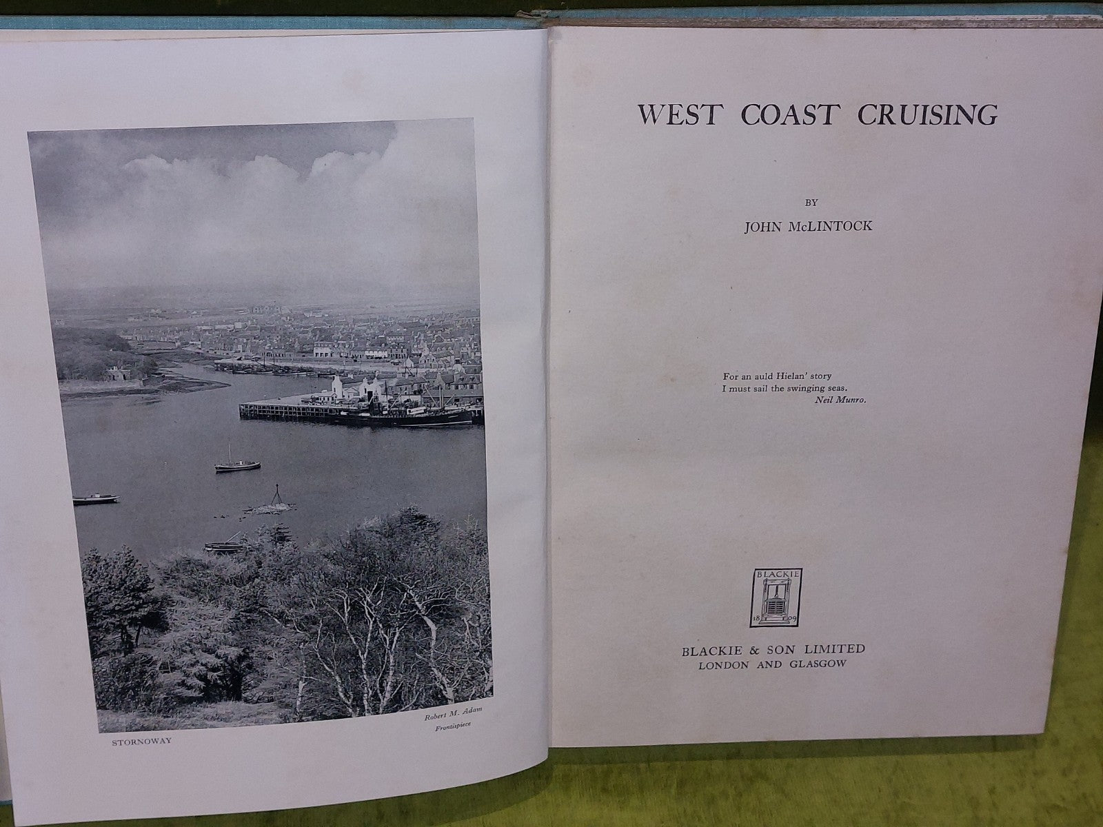 West Coast Cruising John McLintock (1938) 1st Edition HB DJ9