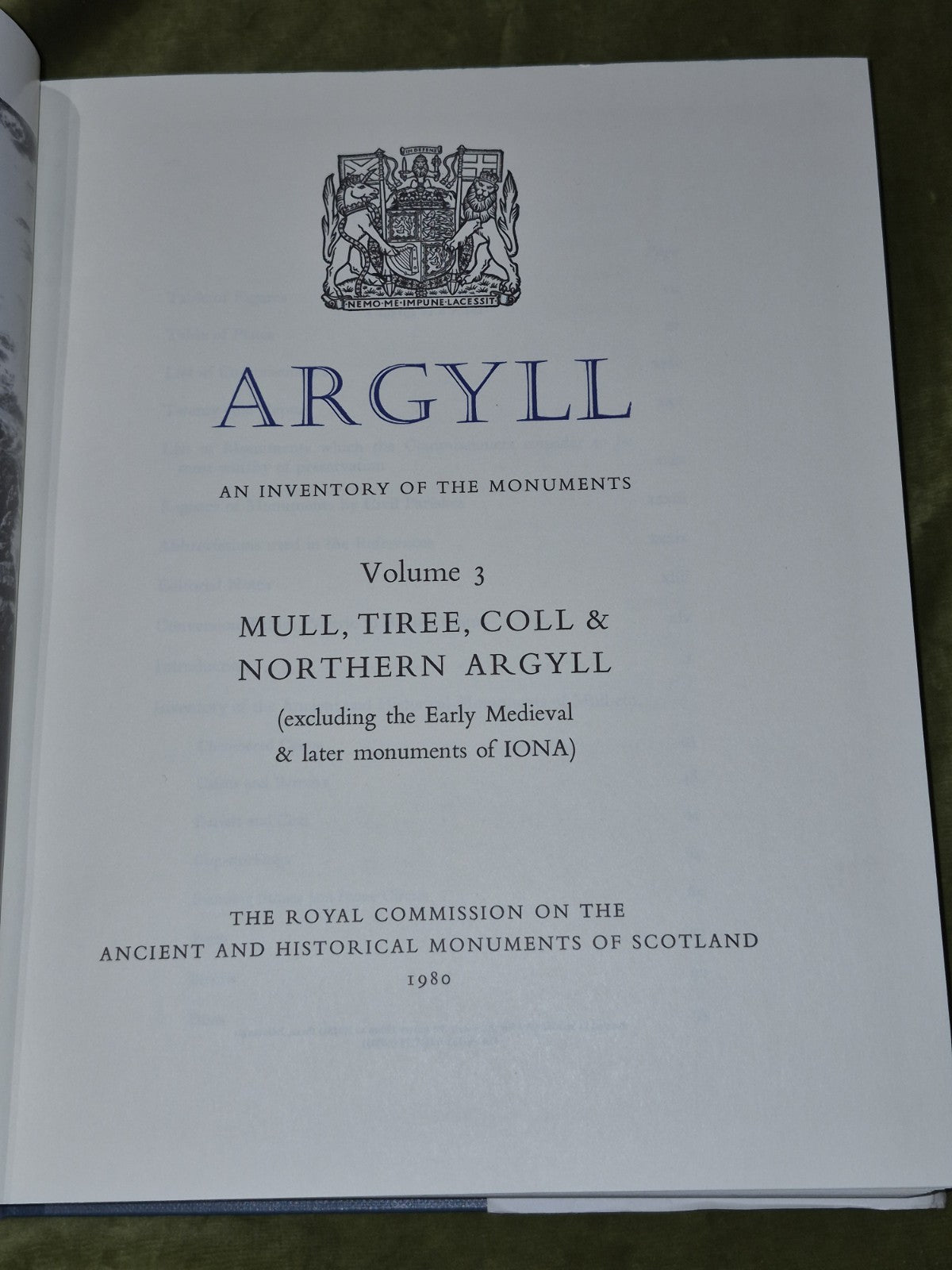 Argyll An Inventory of the Ancient Monuments Volume 3 Mull Tiree Coll Royal Comm7