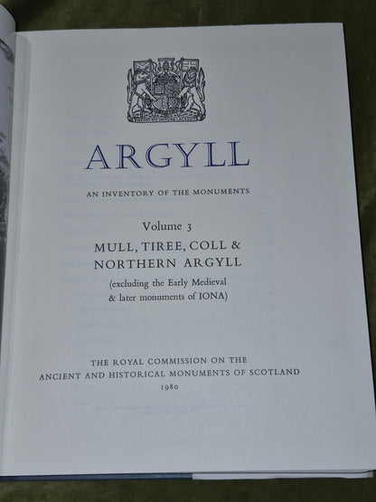 Argyll An Inventory of the Ancient Monuments Volume 3 Mull Tiree Coll Royal Comm7