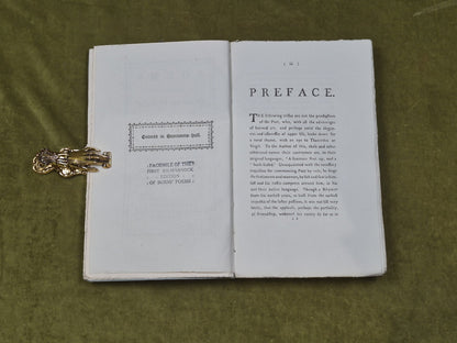 Facsimile of the 1786 Kilmarnock Edition of Burns Poems - R Gibson & Sons in Box10
