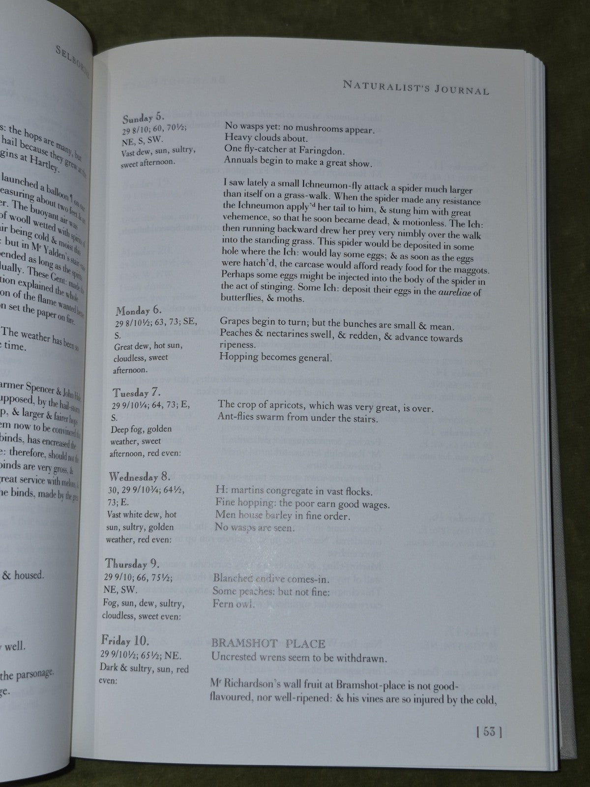 Journals of Gilbert White Volume Three 3 Francesca Greenoak 19895