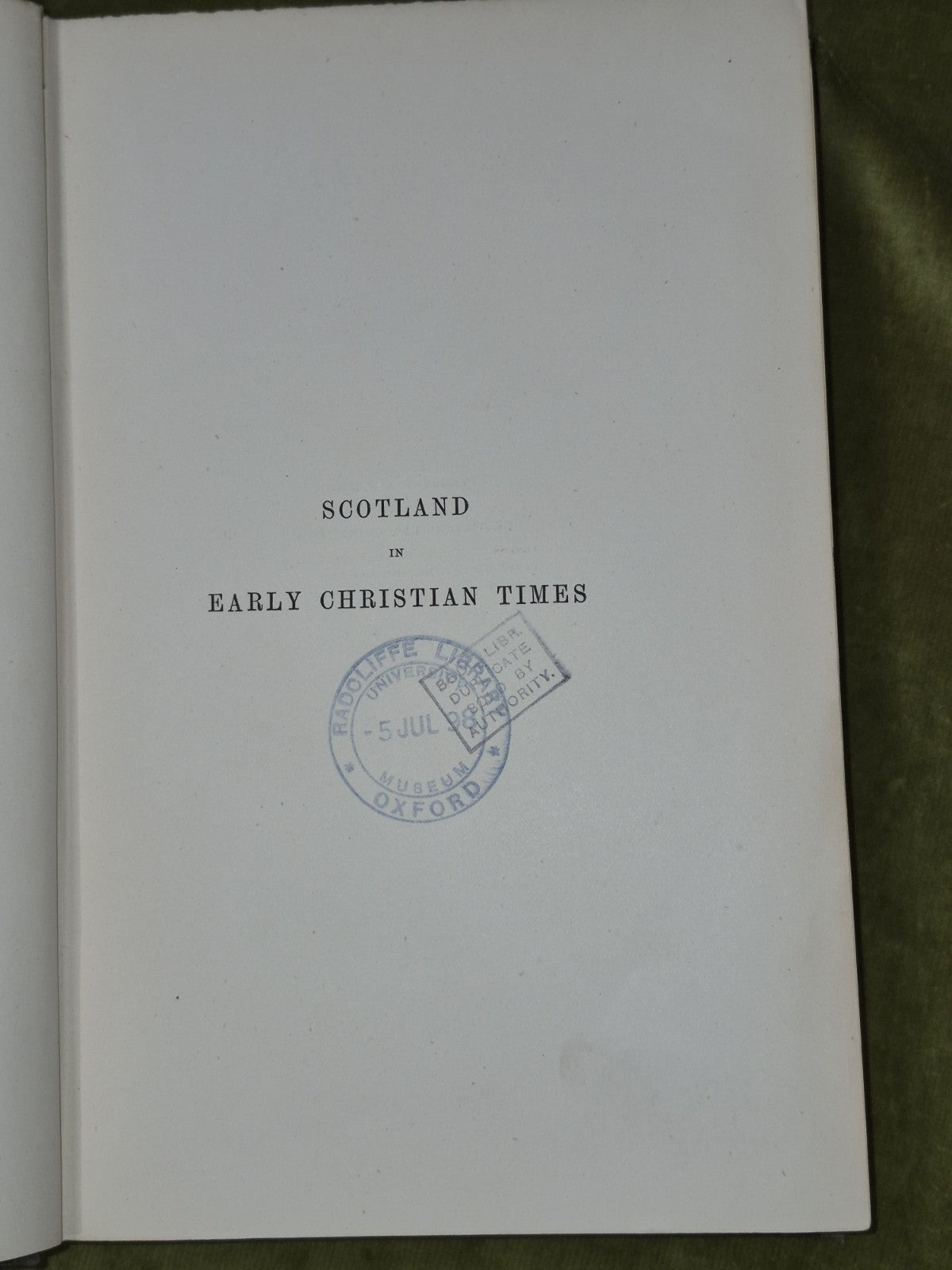 Scotland In Early Christian Time's, Joseph Anderson. 1881 1st Edition Hardcover 4