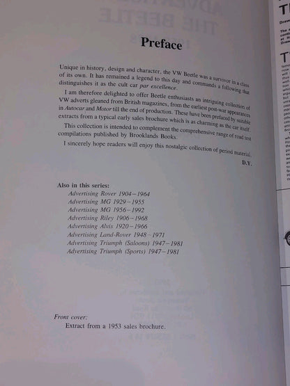 Advertising The Beetle 1953 - 1978 By Daniel Young [Yesteryear] Book4