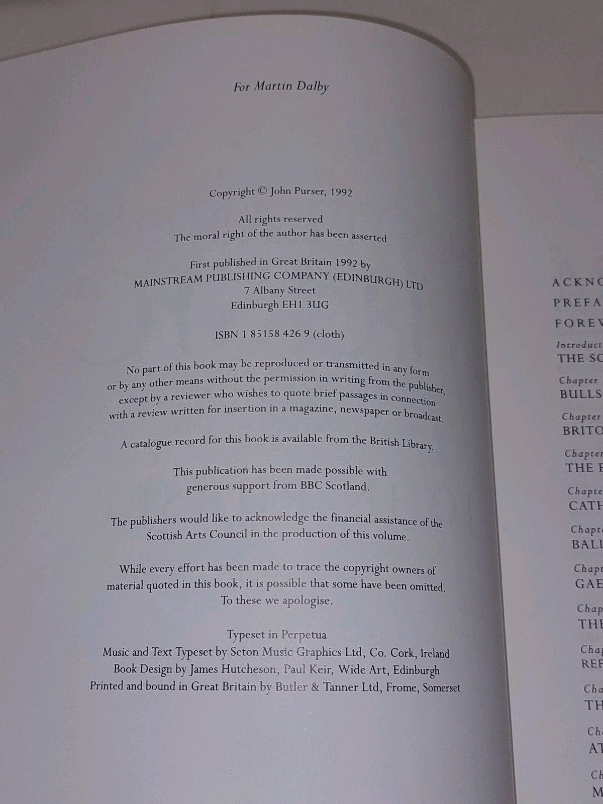 Scotland's Music : A History of the Traditional and Classical Music (1992) Hb4