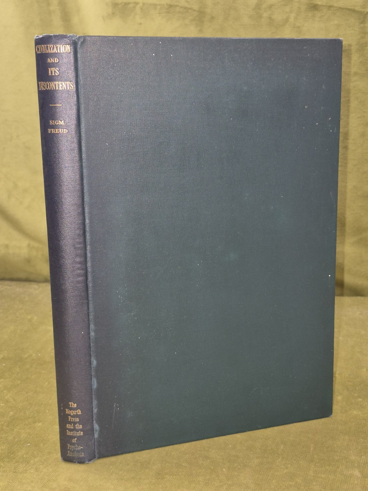 Civilization and its Discontents First Edition Freud 1930 Hogarth Press Woolf0