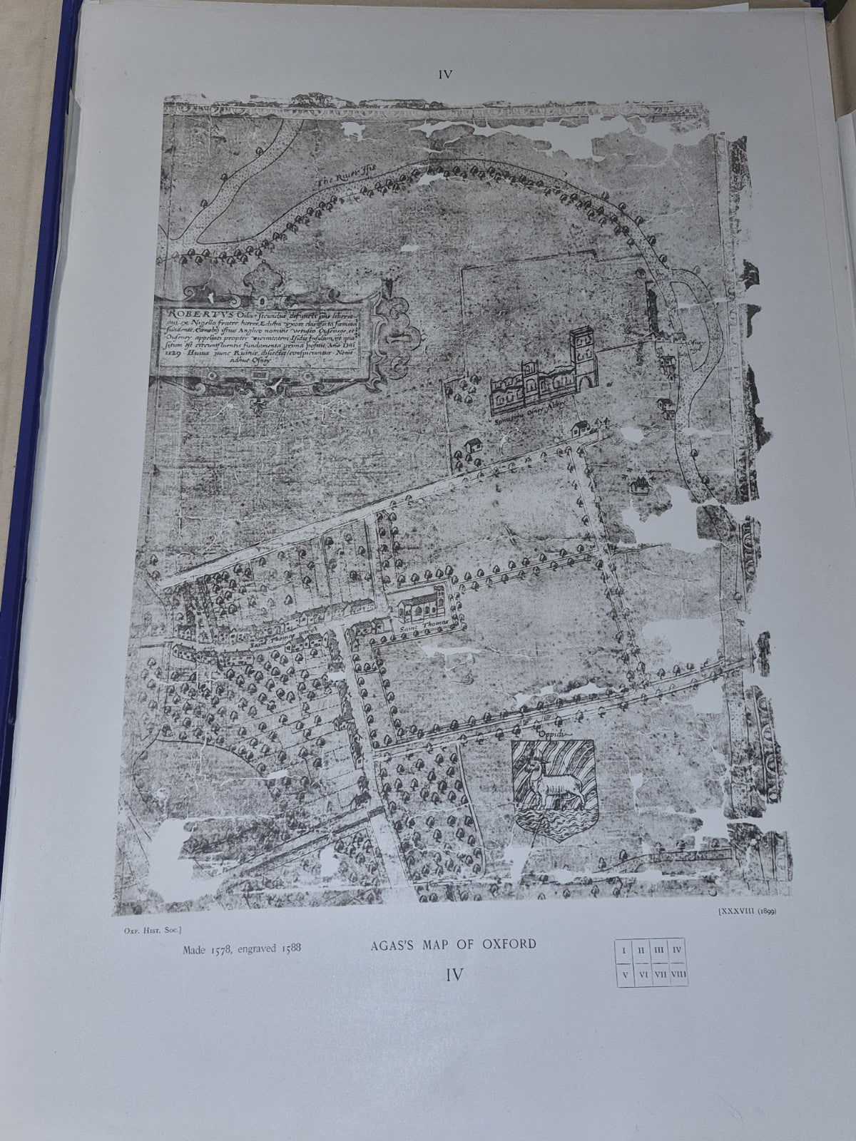 Oxford Historical Society 1899 Old Plans of Oxford Agas Whittlesey Hollar Loggan5