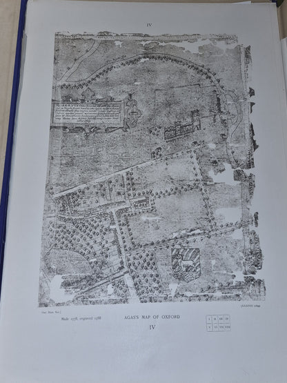 Oxford Historical Society 1899 Old Plans of Oxford Agas Whittlesey Hollar Loggan5