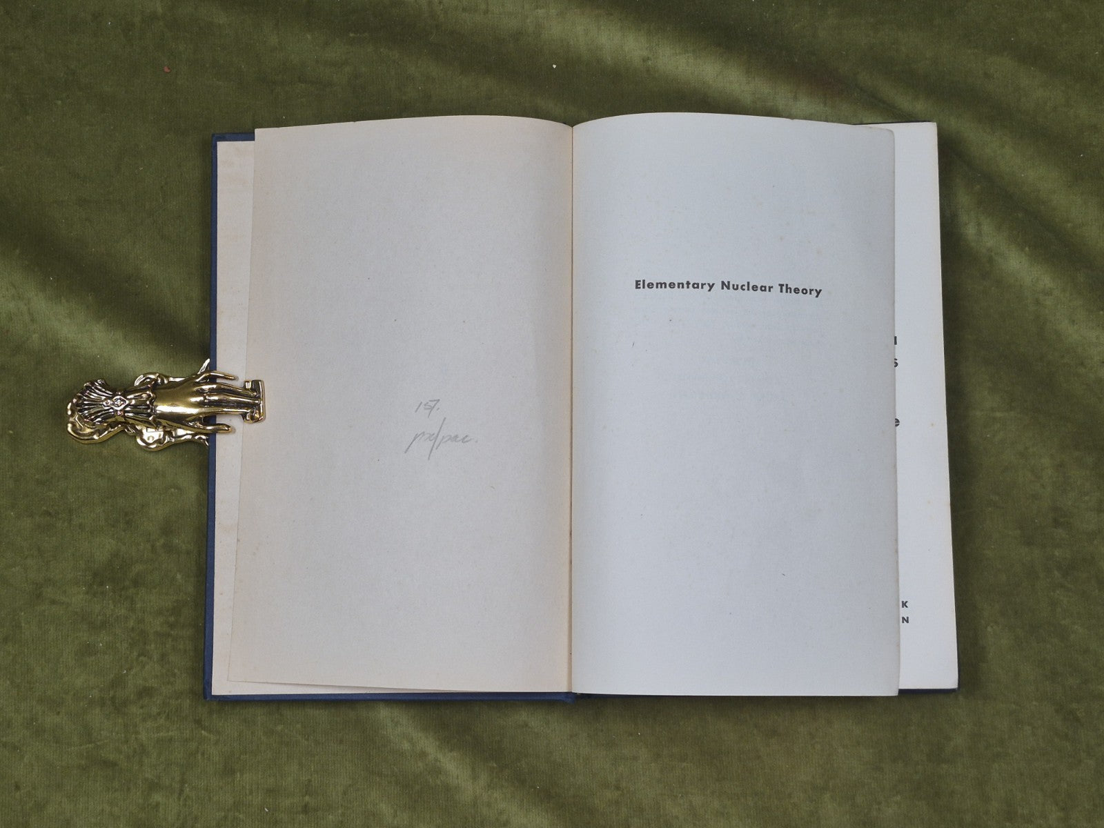 Elementary Nuclear Theory by H. A. Bethe - 1947 1st Print Pub. by John Wiley4