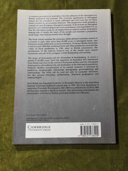 Economics and the Dreamtime N. G. Butlin Paperback Cambridge1