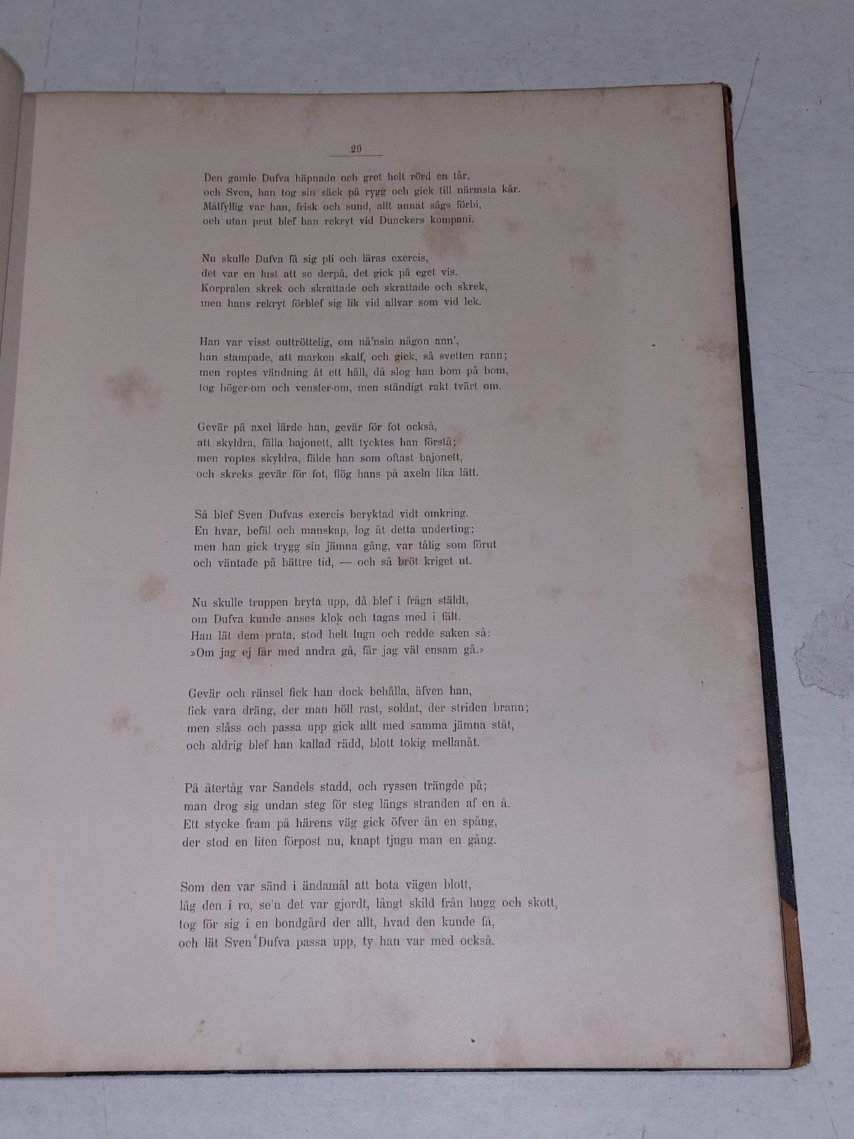 Fanrik Stals Sagner By Johan Ludvig Runeberg (1886) Swedish Hb Book7