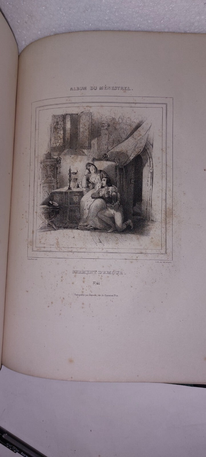 ALBUM DU MENESTREL Circs 1860 - 1880 Lithograph Plates 11