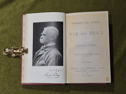 Memories and Studies of War and Peace - Archibald Forbes, 1898 Cassel Popular Ed4