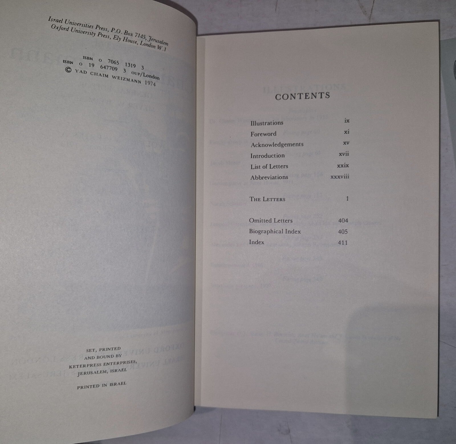 LETTERS AND PAPERS OF CHAIM WEIZMANN VOLUMES 1,3,4,5,6,7 Will Split.13