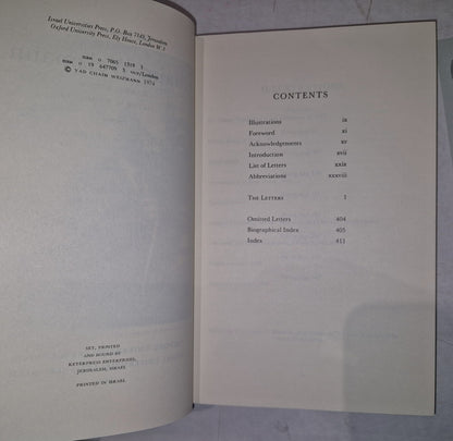 LETTERS AND PAPERS OF CHAIM WEIZMANN VOLUMES 1,3,4,5,6,7 Will Split.13