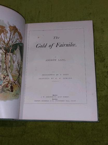 Andrew Lang, T Scott / THE GOLD OF FAIRNILEE 1st Edition (1888)3
