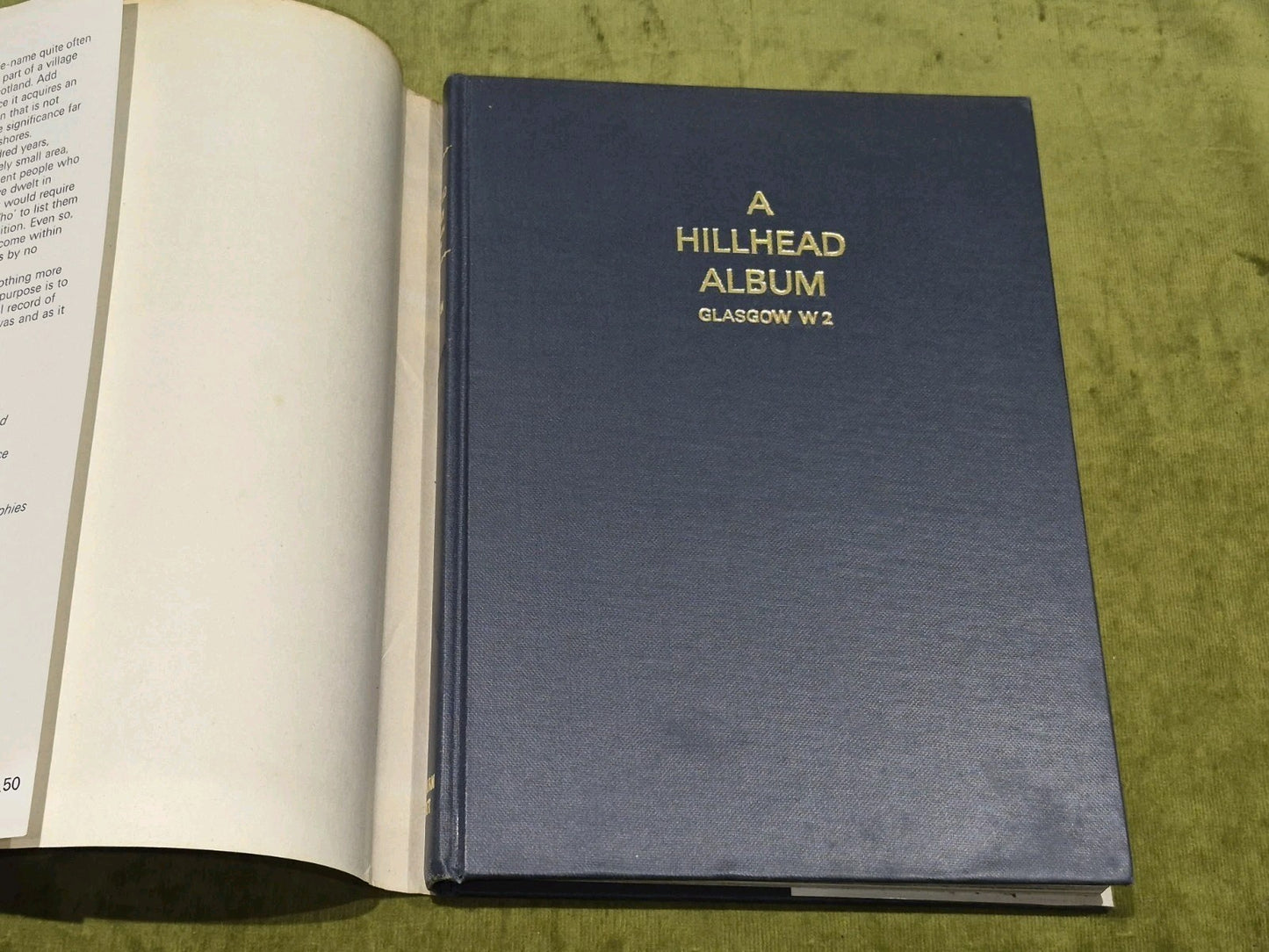 A Hillhead Album, Glasgow W2 by Henry Brougham Morton (1973) 1st Ed Hb Book4