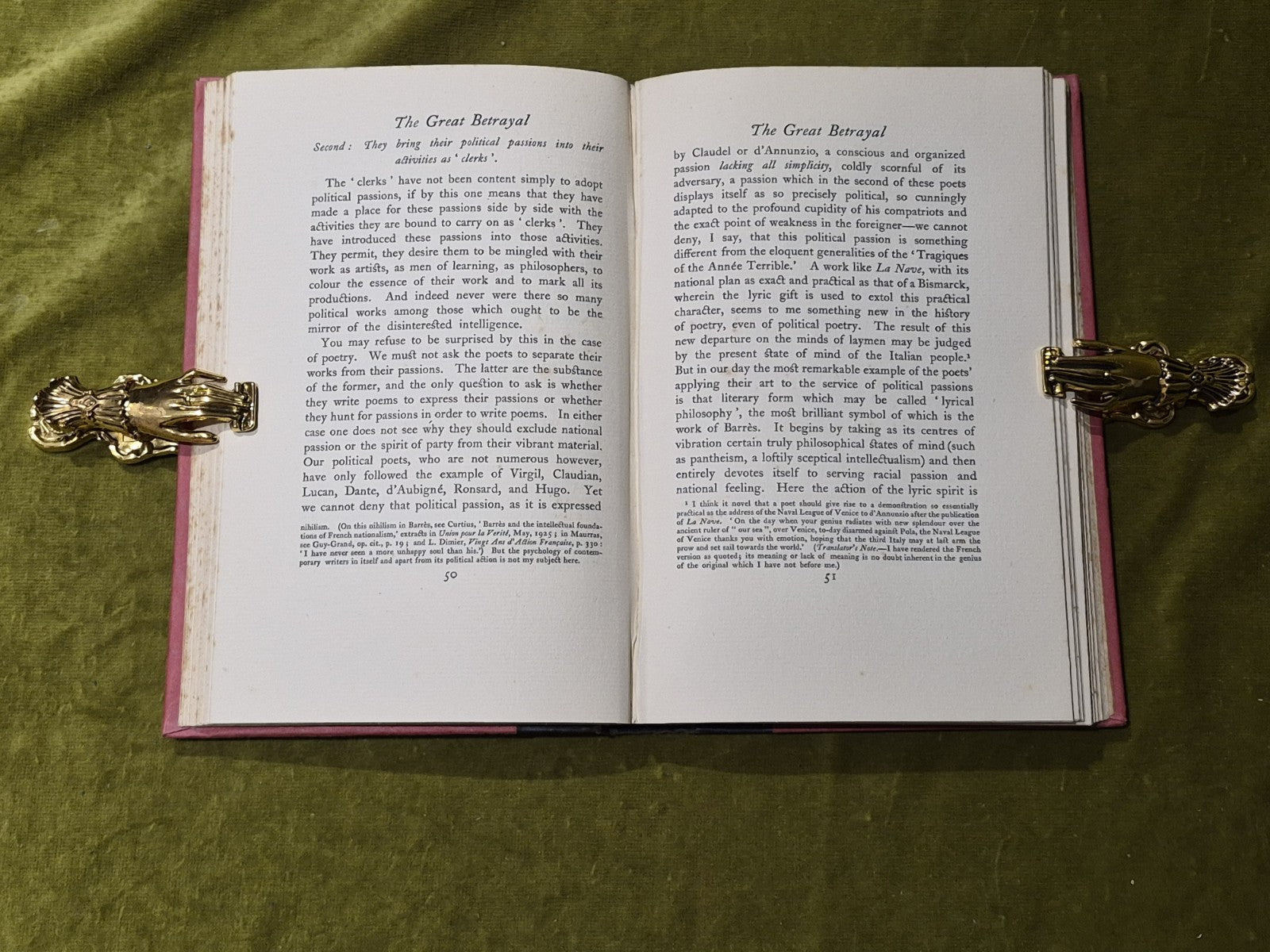 The Great Betrayal - Julien Benda, 1st ed 1928, Routledge 5