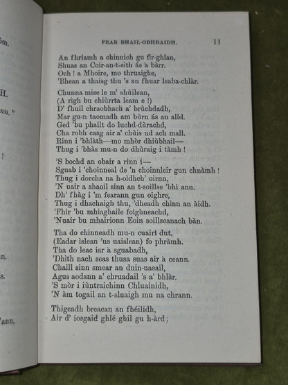 An Duanaire Donald Macpherson 1868 First Ed. Gaelic Songs and Poems7