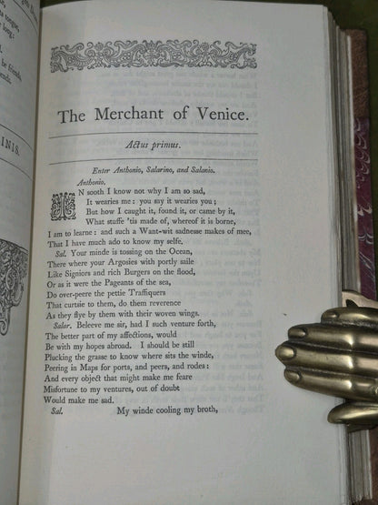 Plays of William Shakespeare Paterson Text of the First Folio c. 1880 Incomplete16