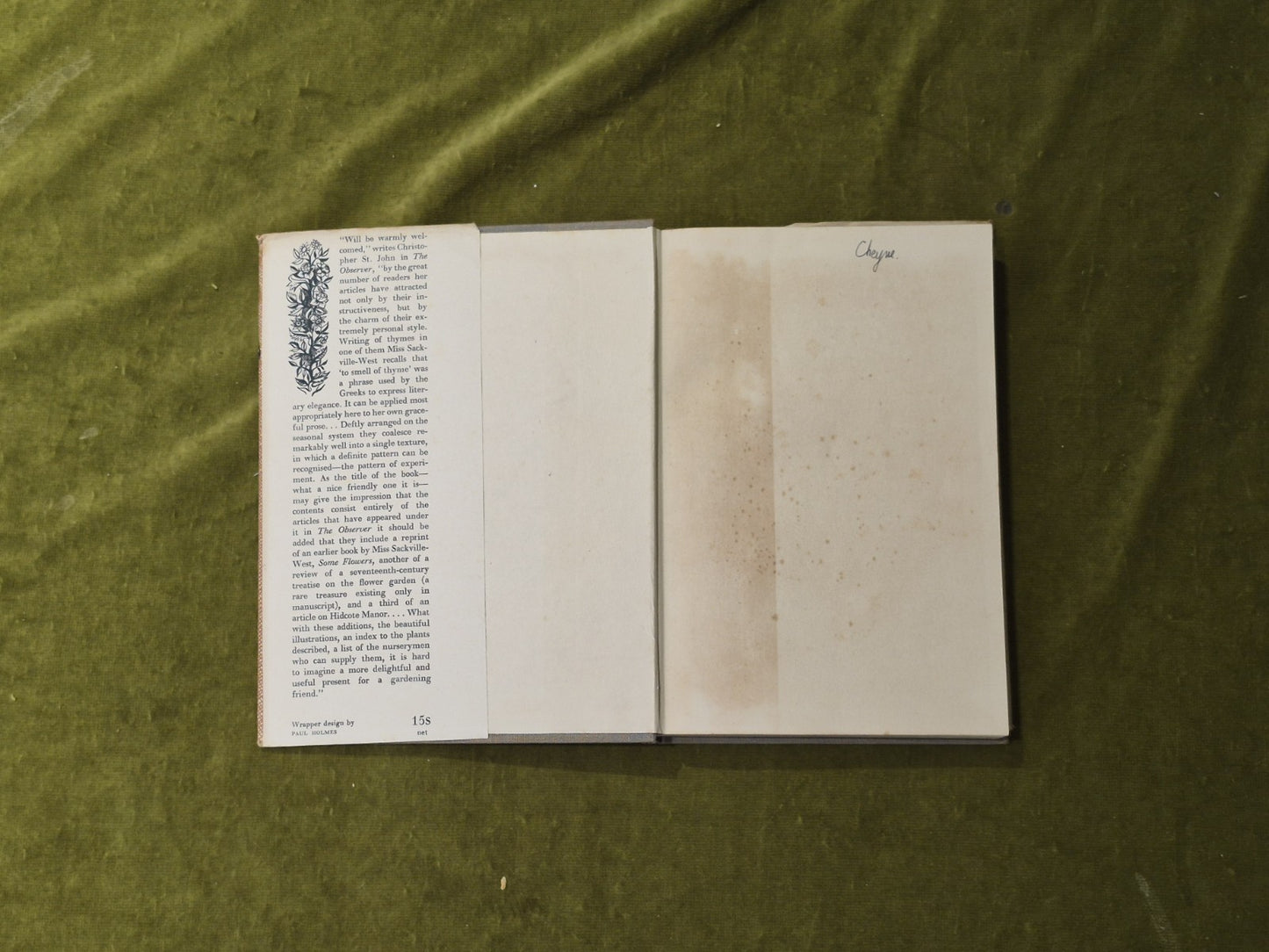In Your Garden By Vita Sackville-West 1951, 1st/2nd HB DJ5