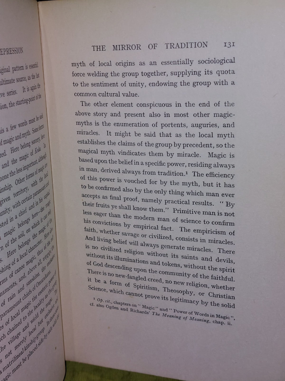 MALINOWSKI, BRONISLAW  Sex and repression in savage society 1927 Hardcover 1st.6