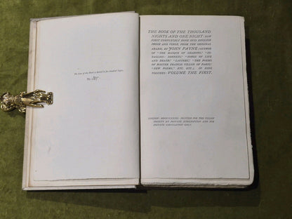 The Book of the Thousand Nights and One Night (1883) 9 Vols Decorative Bindings4