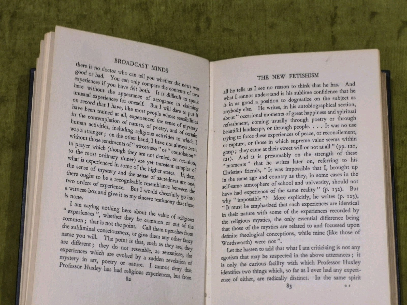 Broadcast Minds By Ronald Knox 1932 Rare 1st Edition5