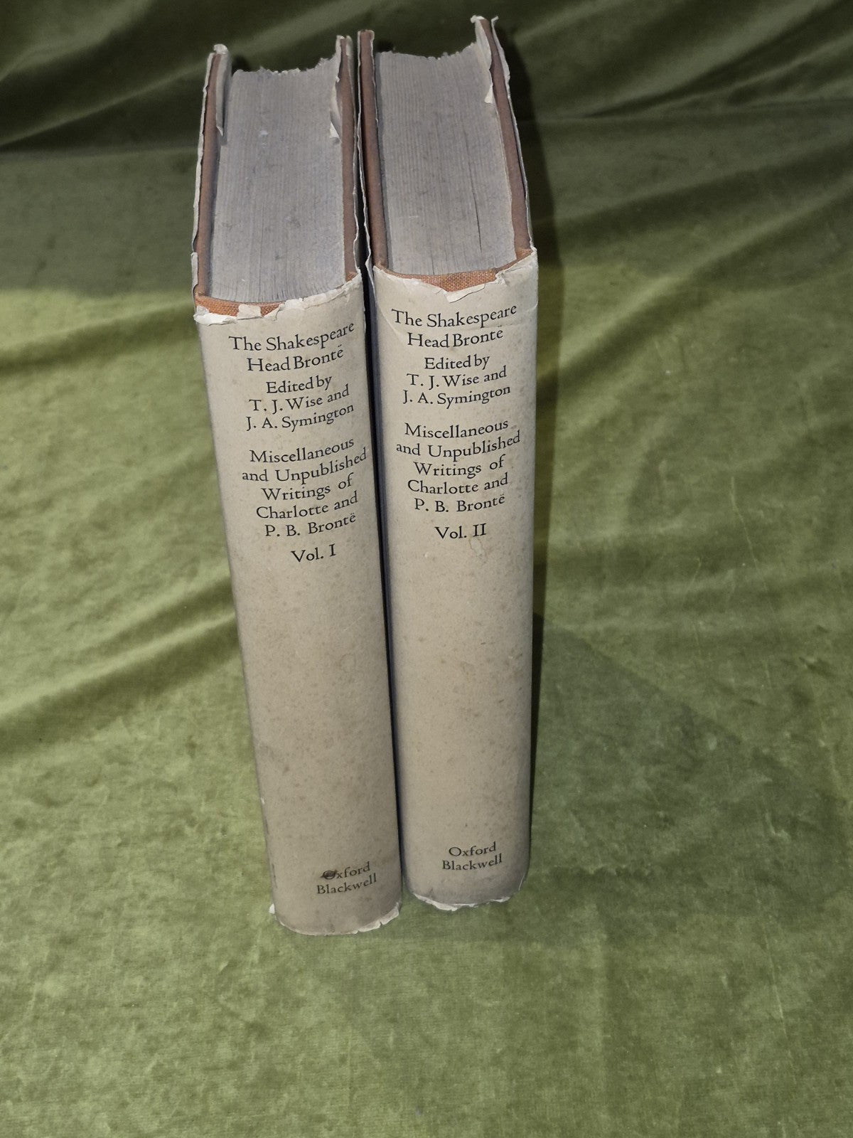 The miscellaneous and unpublished writings of Brontë in 2 Vols 1936 1st HB DJ2