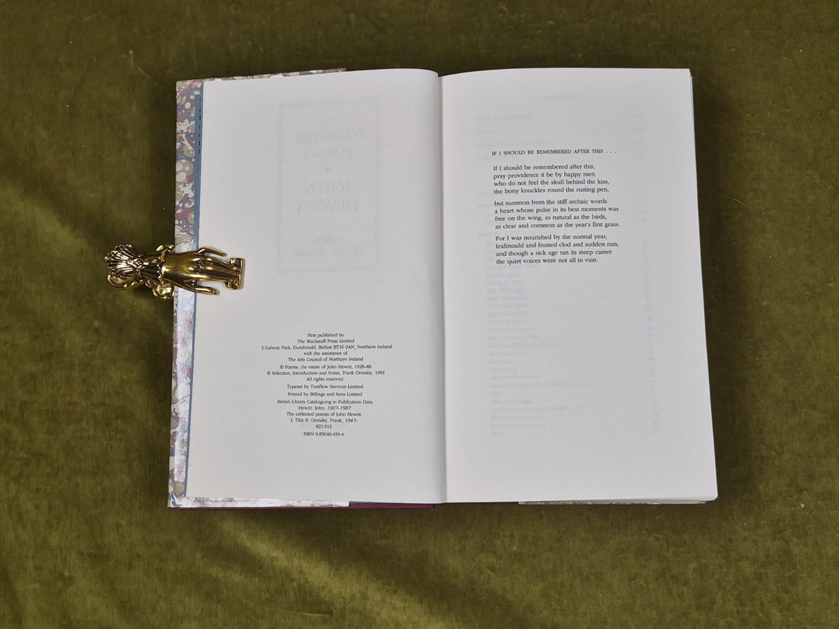 Collected Poems of John Hewitt ed. Frank Ormsby - Blackstaff 19913