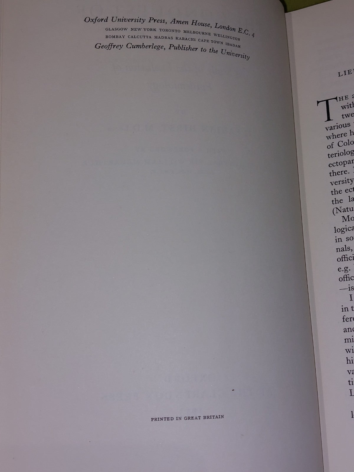 The Conquest of Plague: Epidemiology by Fabian Hirst (1953)4