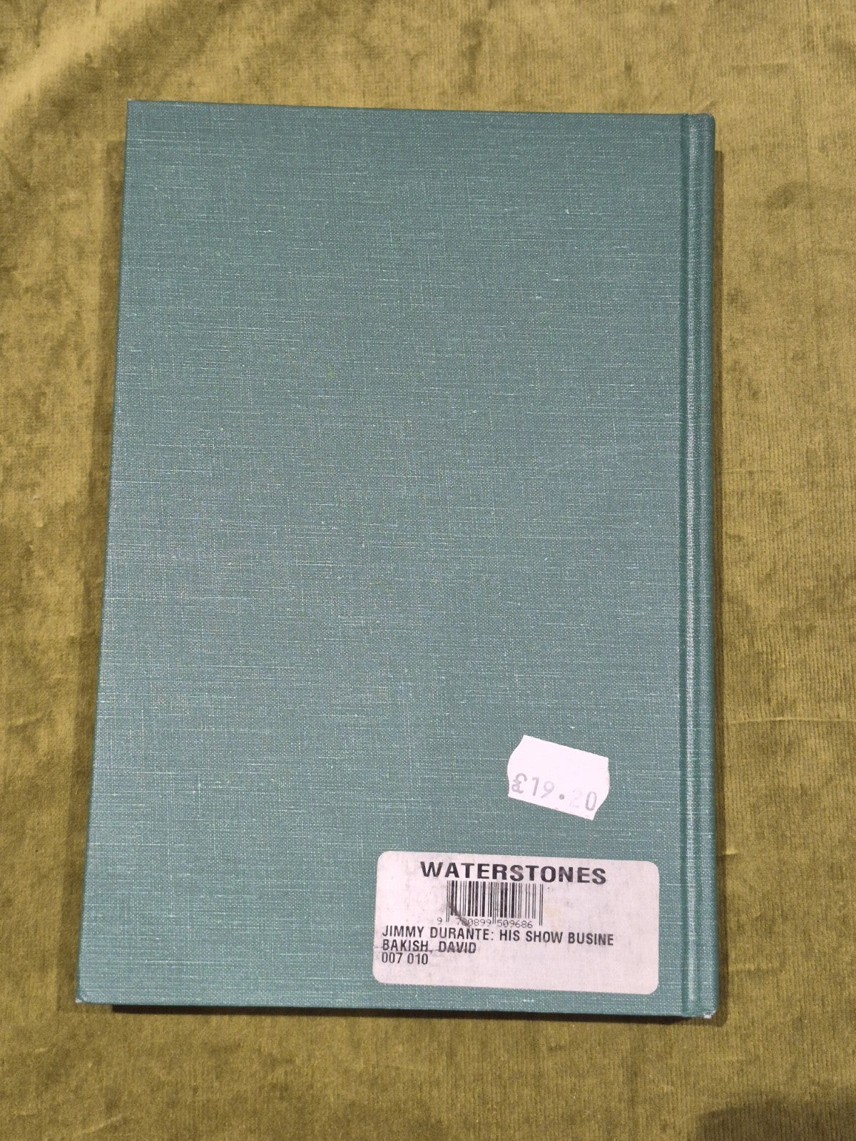 Jimmy Durante by David Bakish 1st Ed  1995 [McFarland & Co] Hb Book2