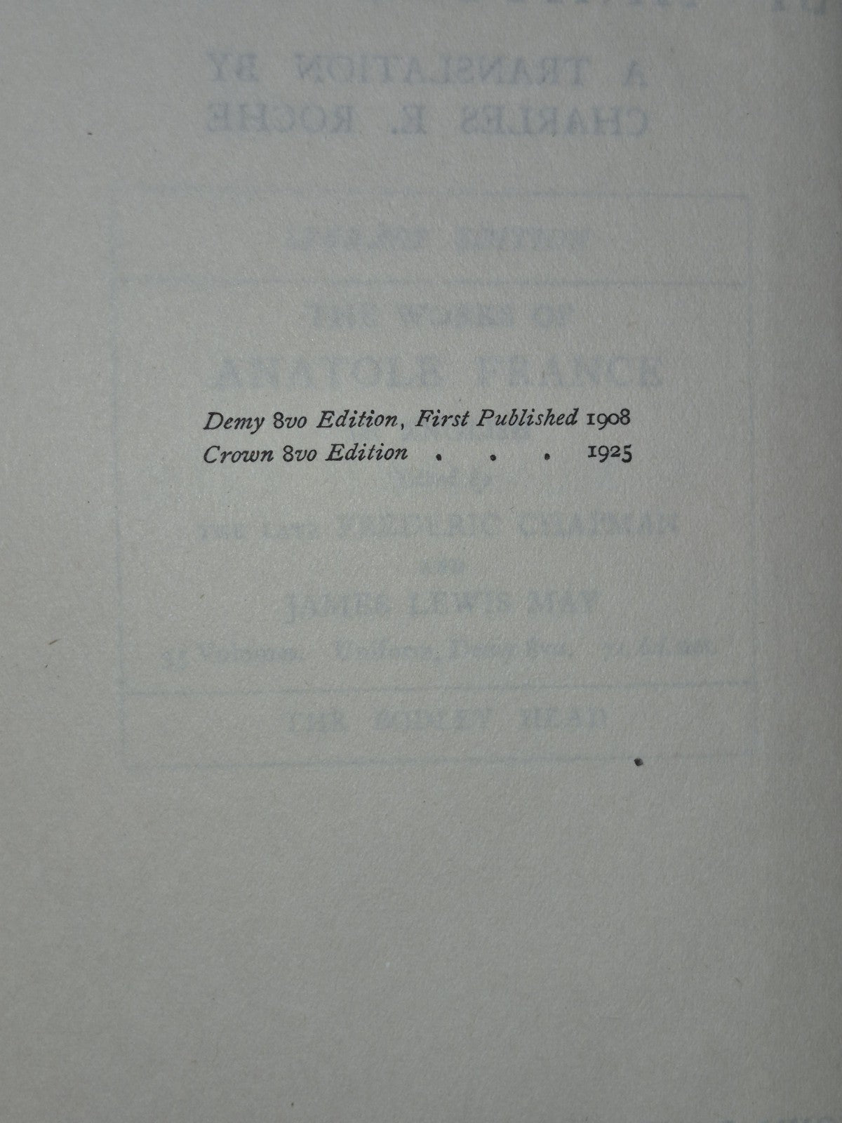 Anatole France Bodley Head Crown 8 Volumes Mixed Editions12