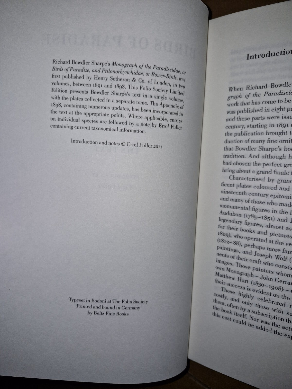 folio society, birds of paradise by Richard Bowdler Sharp, Monograph (The Text) 3