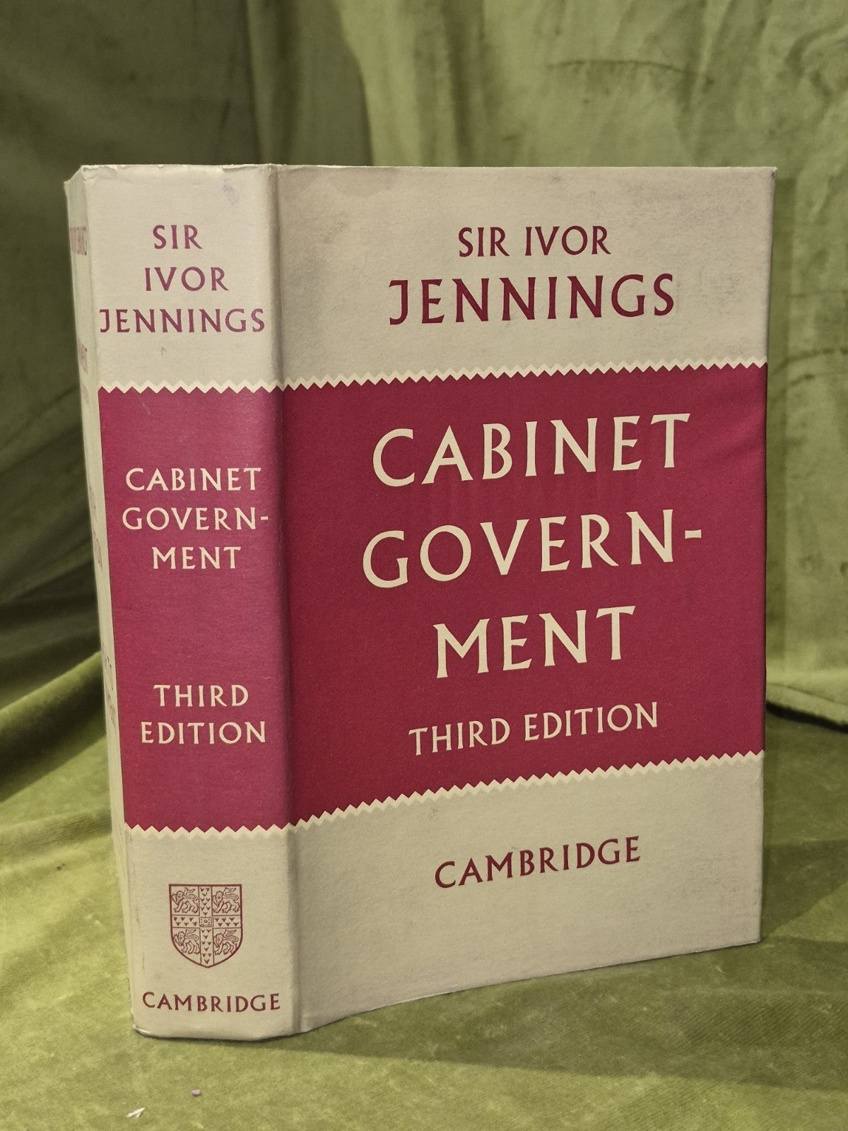 Cabinet Government Ivor Jennings Cambridge 1959 Third HB DJ0