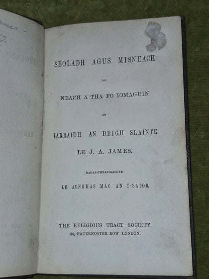 James, JA.  Seoladh Agus Misneach. Religious Tract Society.4
