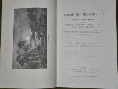 Land of the Midnight Sun Paul B Du Chaillu Sweden Norway George Newnes 1899 3