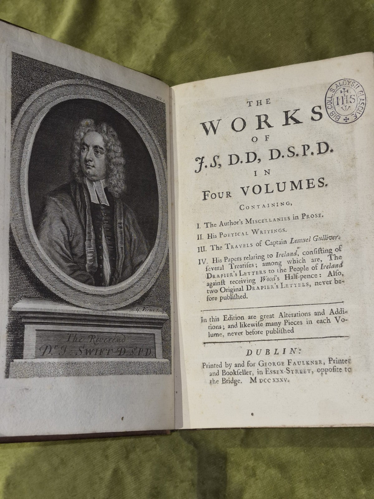 The Works of Jonathan Swift (1735) Vols. 1 and 3 GULLIVER'S TRAVELS Faulkner13