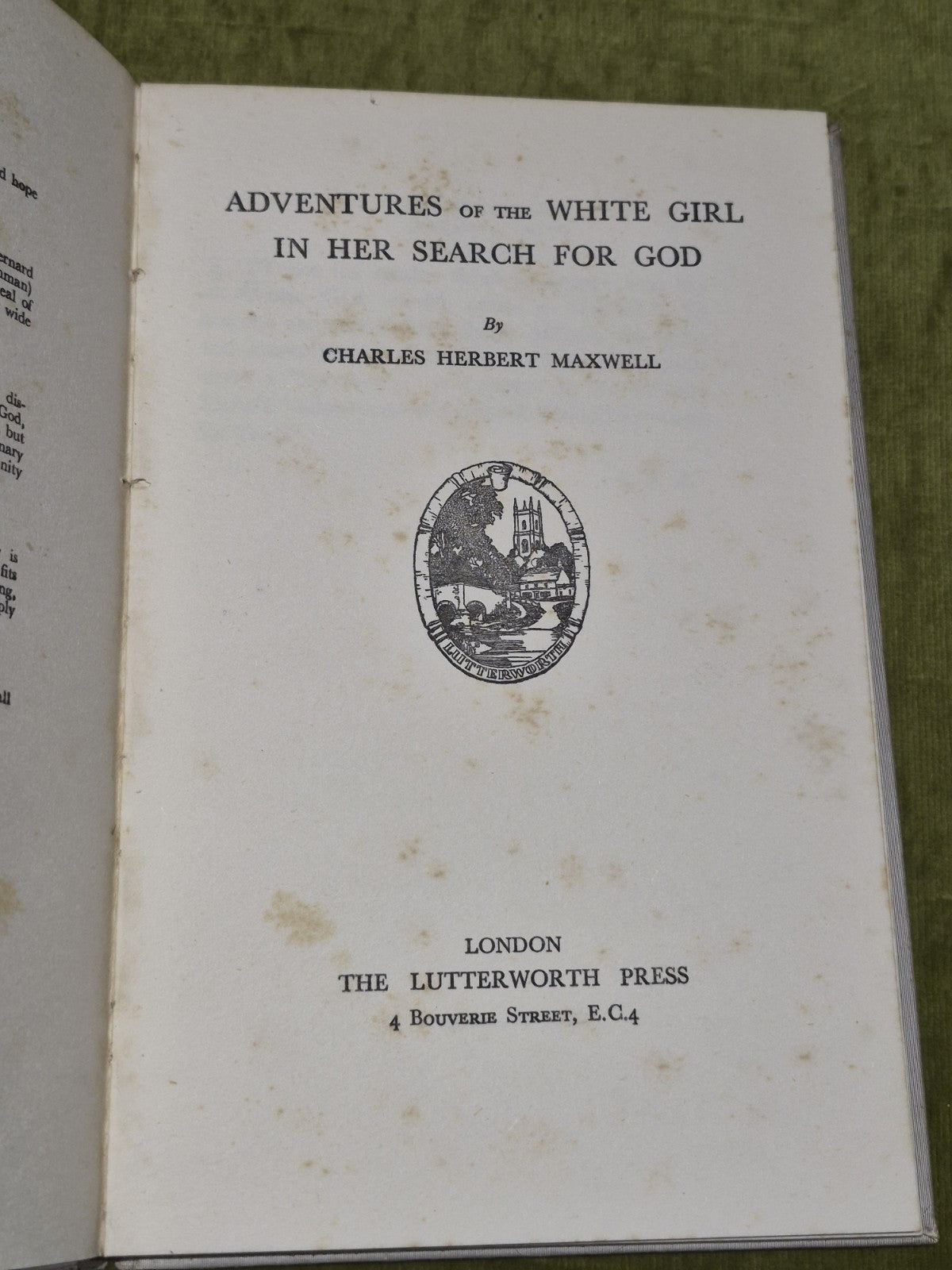 Adventures of the White Girl in Her Search for God (1933 second printing)2