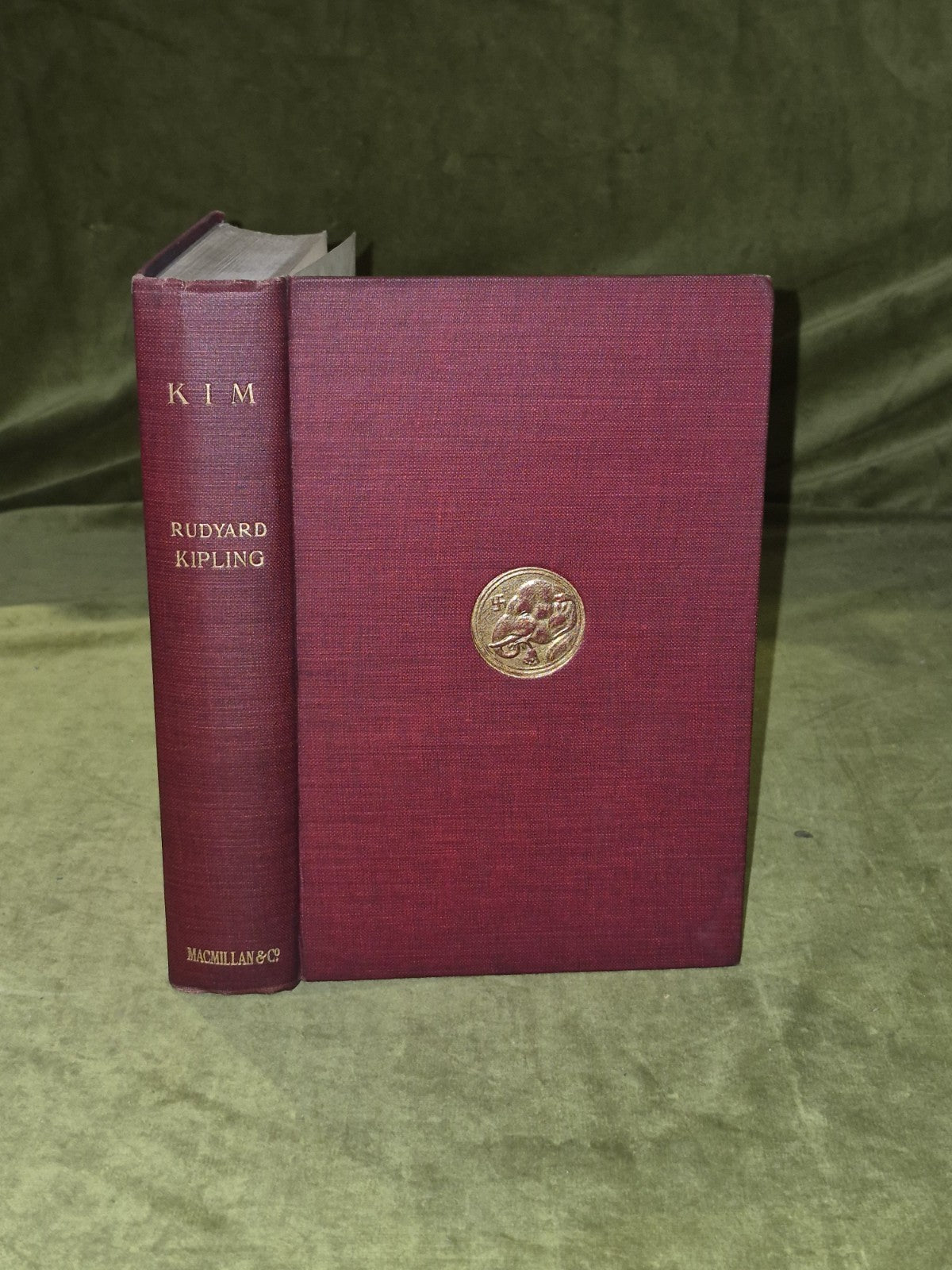 Kim - Rudyard Kipling 1902 earlyMacmillan reprint HB0
