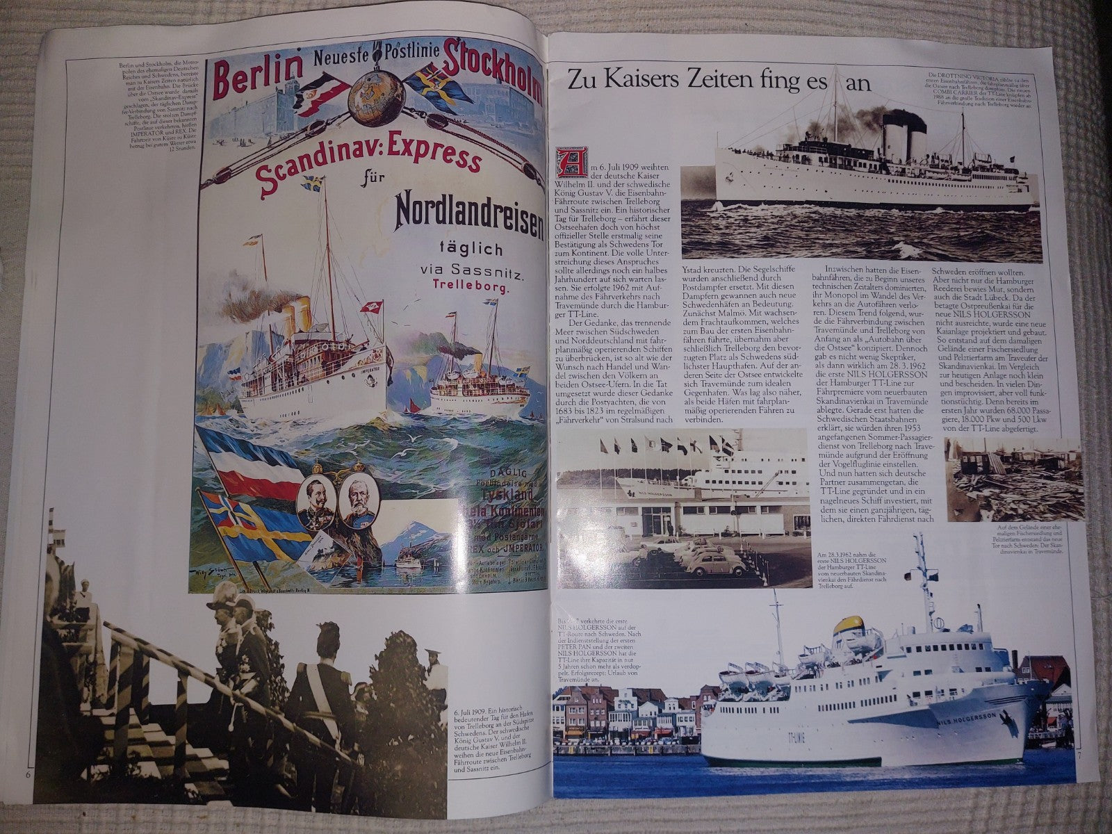 TT-Line Logbuch Sales Brochure 1980s Including Fleet Diagrams6